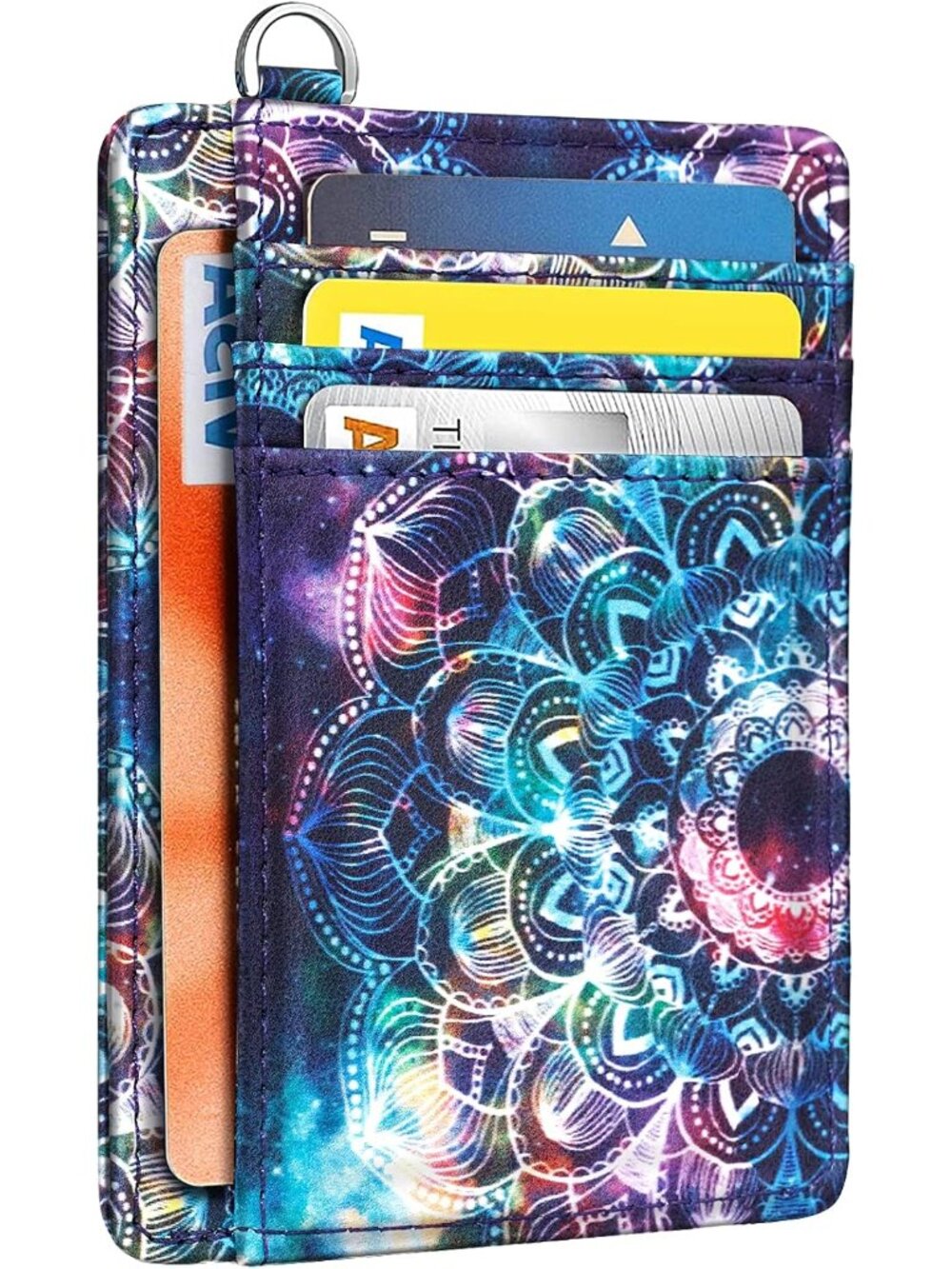 Slim Credit Card Holder Wallet Women Minimalist Pocket Card Case